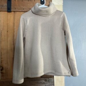 J.Crew Tan & Cream Textured Turtleneck Sweater – Size Medium